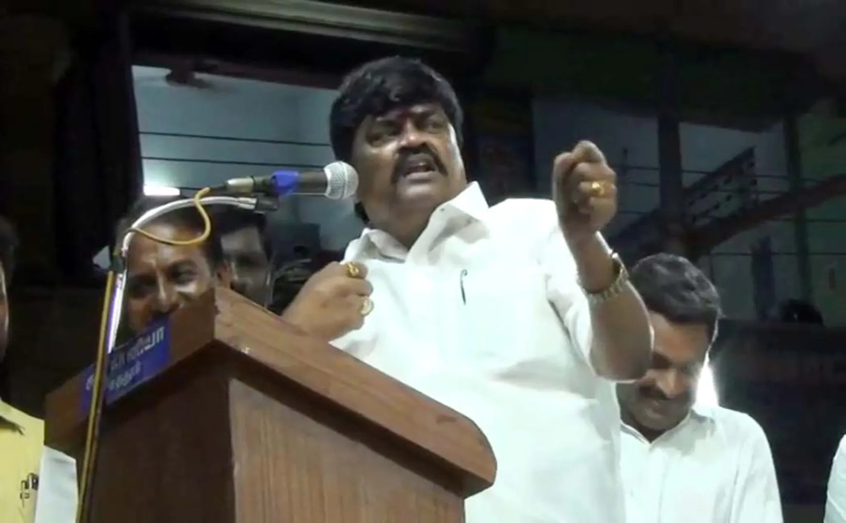 tamilnadu minister rajendra balaji speech congress mp press meet 